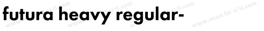 futura heavy regular字体转换